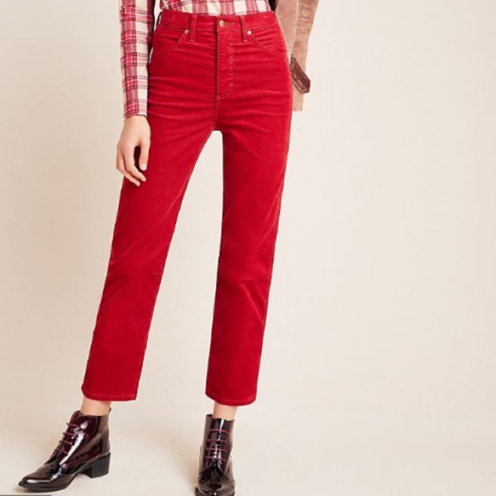 Wrangler Red Cropped Pants